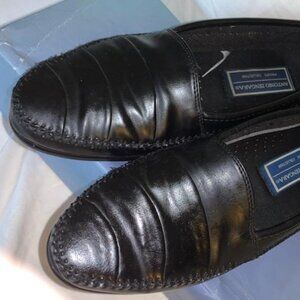 Zengara Vintage Black Leather Loafer Mens size 9